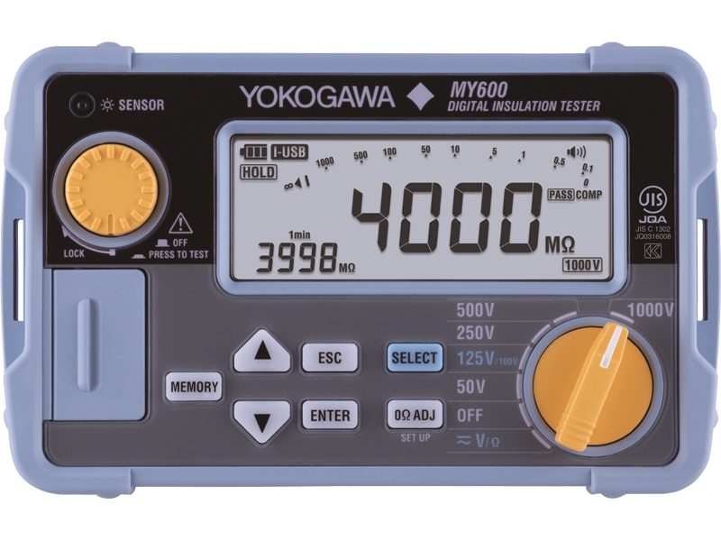 ディジタル絶縁抵抗計 MY600